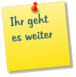 Ihr geht es weiter
