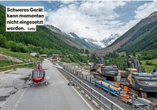 Schweres Gert kann momentan nicht eingesetzt werden.